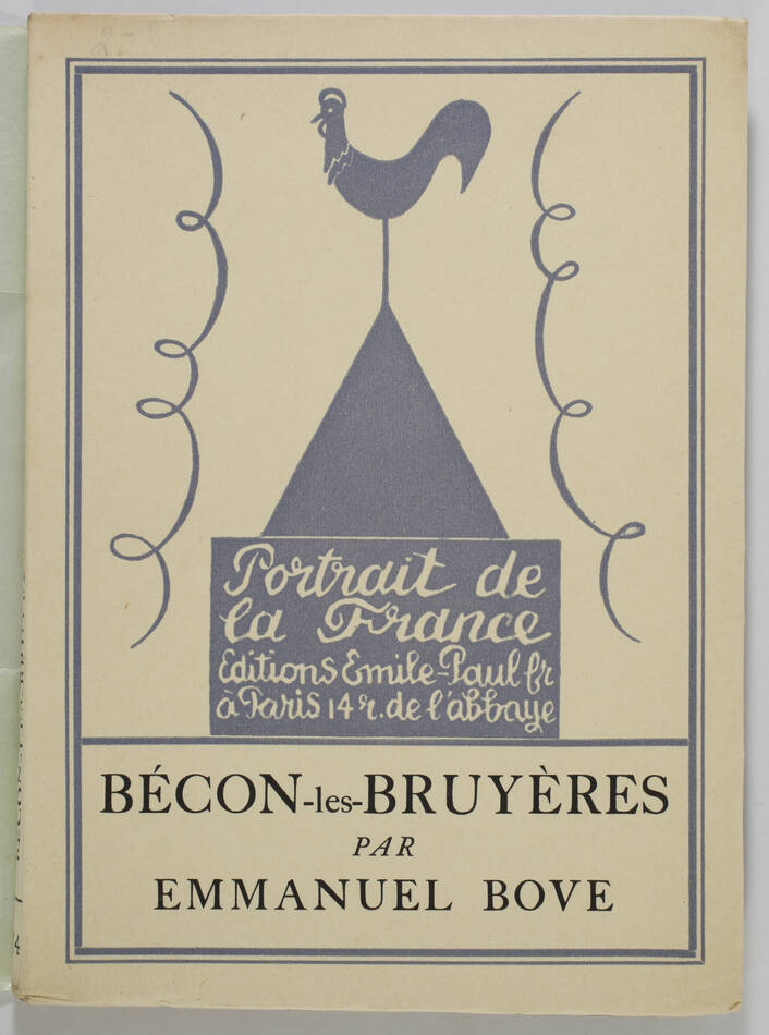 BOVE - Bécon-les-Bruyères 1927 - Lithographie d Utrillo - Photo 1, livre rare du XXe siècle