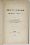 Adrien DOYON - De l herpès récidivant des parties génitiales - 1868 - Photo 1, livre rare du XIXe siècle