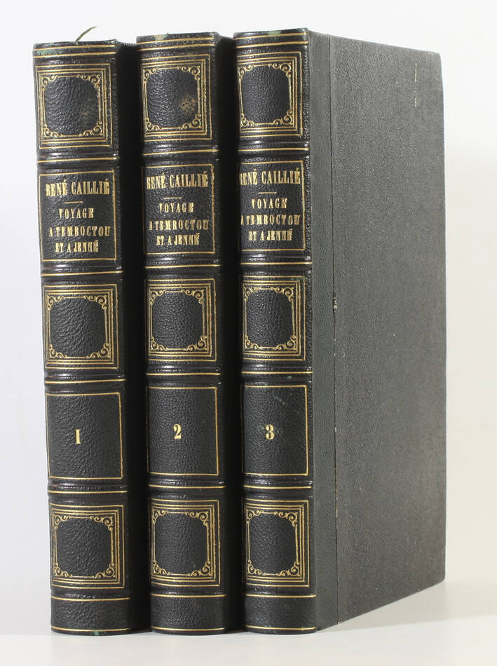 René CAILLIE - Voyage à Tombouctou et Jenné - 1830 - 3 volumes - Planches - Photo 1, livre rare du XIXe siècle