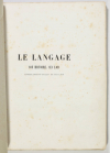 ESCAYRAC de LAUTURE - Le langage. Histoire, lois, applications - 1865 - Photo 1,