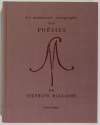 MALLARME - Le manuscrit autographe des poésies - 1981 - Numéroté 1/1000 - Photo 1, livre rare du XXe siècle