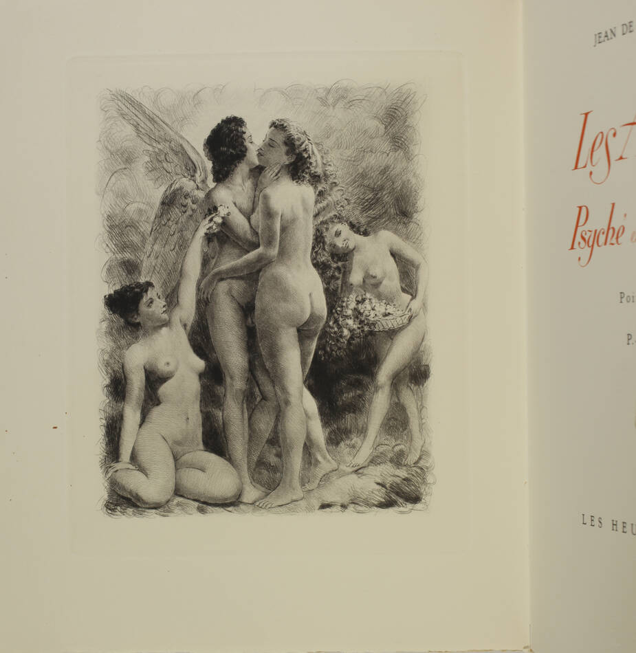 [Curiosa] La Fontaine - Les amours de Psyché et de Cupidon 1955 - Bécat - Photo 4, livre rare du XXe siècle