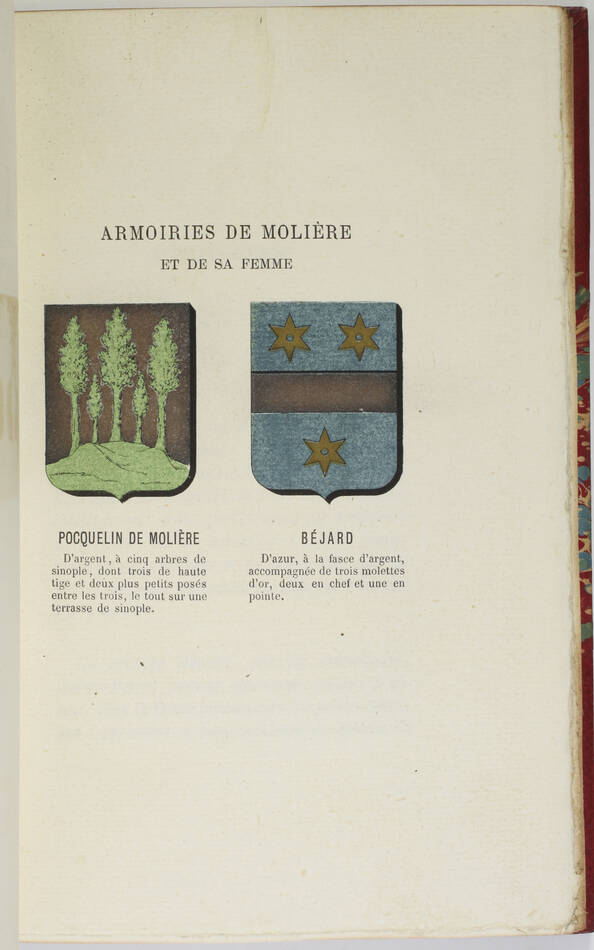 Molière - Sa famille et ses représentants + ses aïeux à Beauvais - 1879 - Photo 0, livre rare du XIXe siècle