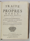 RENUSSON Traité des propres réels, reputez réels et conventionnels - 1733 - In-4 - Photo 1, livre ancien du XVIIIe siècle