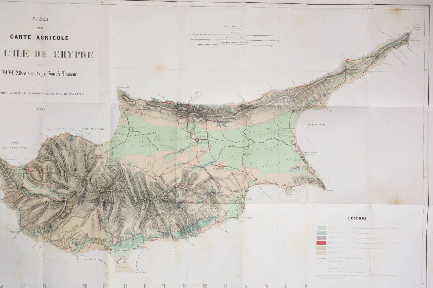 GAUDRY - Recherches scientifiques en Orient - 1855 - Photo 1, livre rare du XIXe siècle