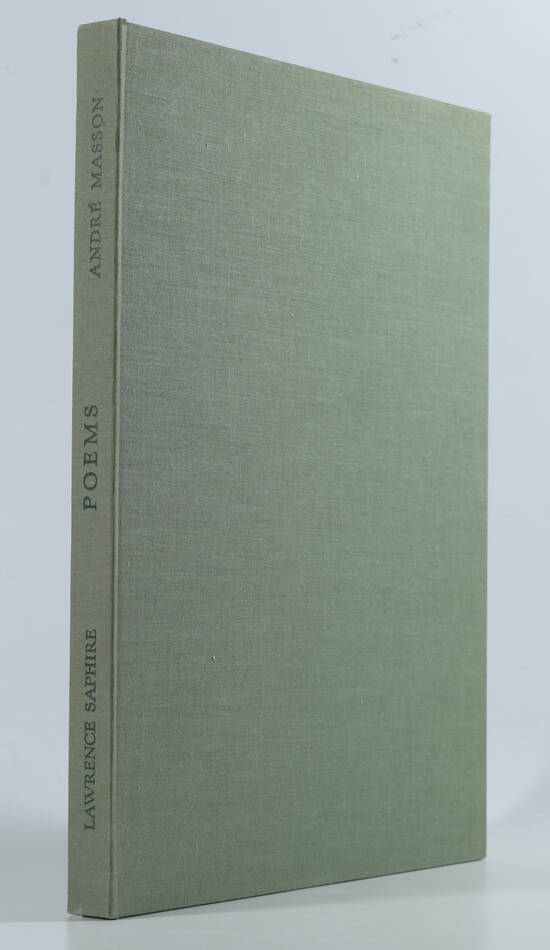 Lawrence SAPHIRE. Poèmes - Poems - 1974 - 2 gravures d André Masson - Signé - Photo 1, livre rare du XXe siècle