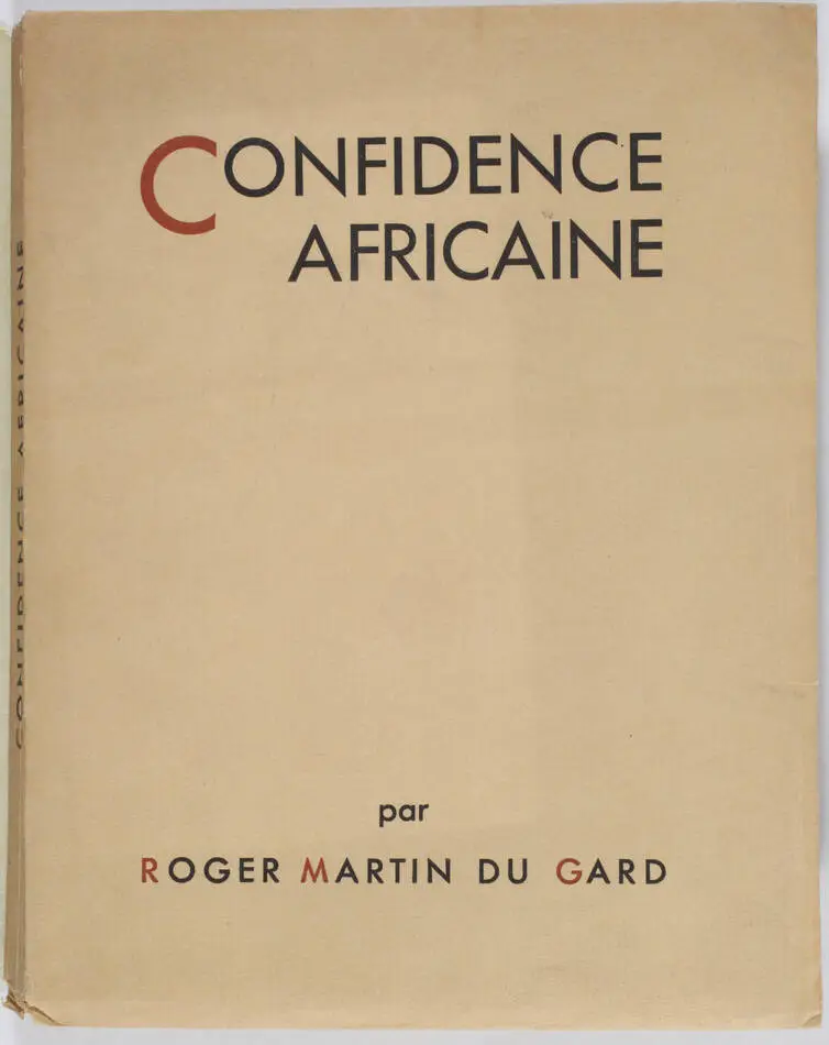 MARTIN DU GARD - Confidence africaine - 1931 - Eo - Numéroté - Photo 0, livre rare du XXe siècle