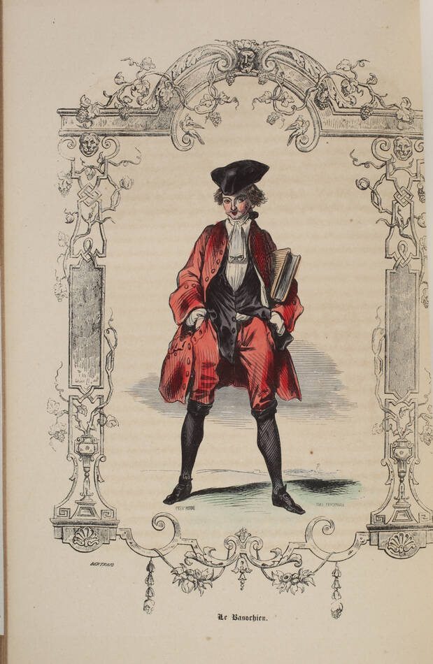 Autrefois ou le bon vieux temps, types français du 18e siècle - Challamel (1842) - Photo 2, livre rare du XIXe siècle