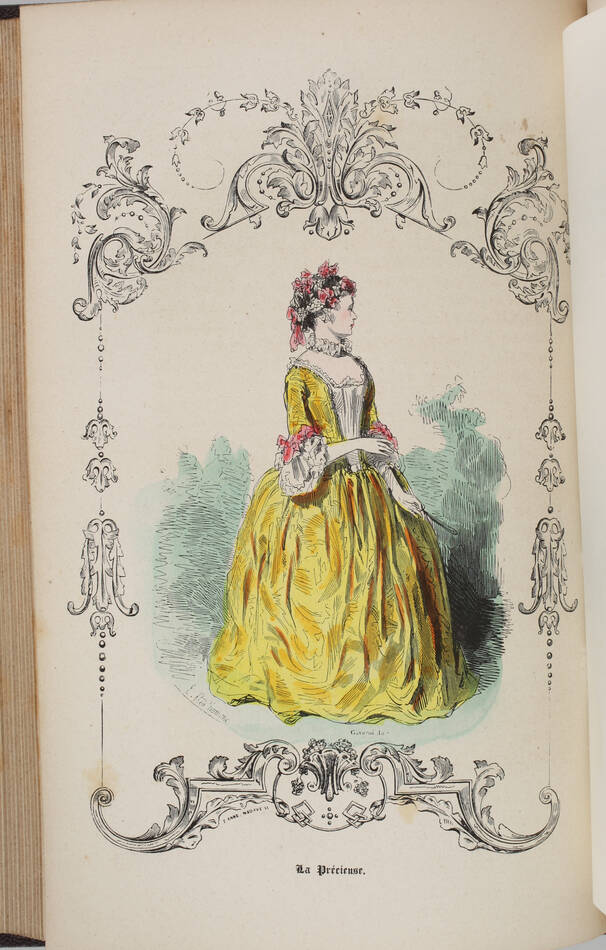 Autrefois ou le bon vieux temps, types français du 18e siècle - Challamel (1842) - Photo 4, livre rare du XIXe siècle