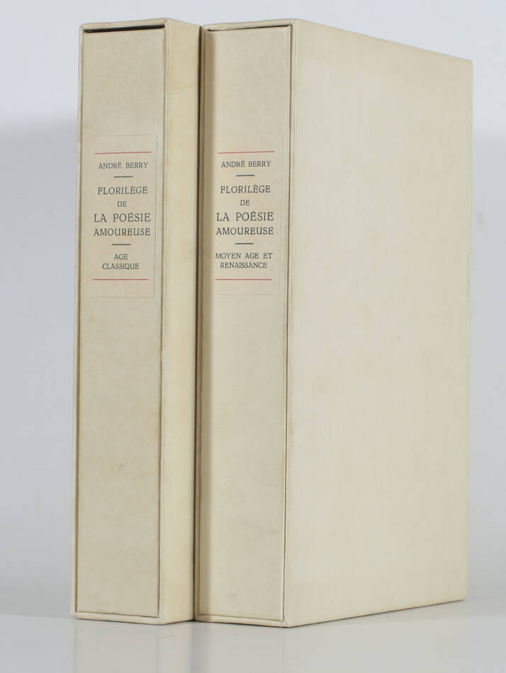 Poésie amoureuse du XIIe au XVIIIe siècle - 1948 - 2 volumes - Sylvain Sauvage - Photo 1, livre rare du XXe siècle