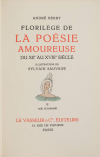 Poésie amoureuse du XIIe au XVIIIe siècle - 1948 - 2 volumes - Sylvain Sauvage - Photo 4, livre rare du XXe siècle
