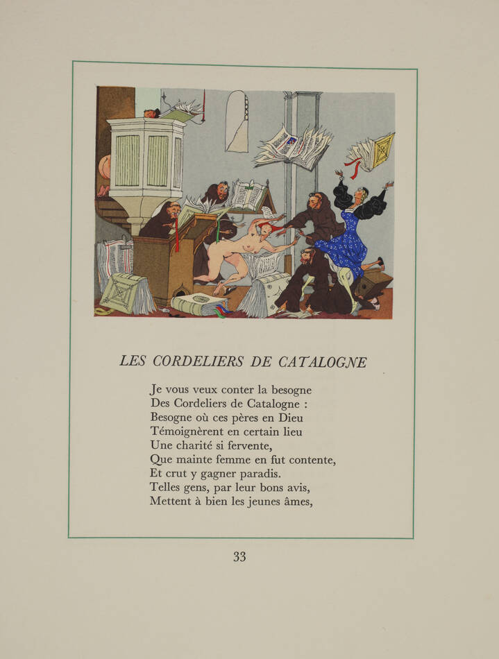 Contes de Jean de La Fontaine - 2 volumes - (1955) miniatures d Henry Lemarié - Photo 0, livre rare du XXe siècle