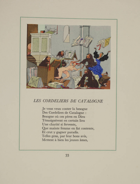 Contes de Jean de La Fontaine - 2 volumes - (1955) miniatures d'Henry Lemarié - Photo 0, livre rare du XXe siècle