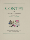 Contes de Jean de La Fontaine - 2 volumes - (1955) miniatures d Henry Lemarié - Photo 2, livre rare du XXe siècle