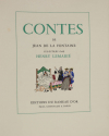 Contes de Jean de La Fontaine - 2 volumes - (1955) miniatures d Henry Lemarié - Photo 4, livre rare du XXe siècle
