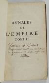 Voltaire - Annales de l empire depuis Charlemagne - 1753 - 2 vol. - ex-libris ms - Photo 2, livre ancien du XVIIIe siècle
